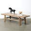 Approx. 67 Inches Wide 24 Inches Deep Vintage Coffee Table Weathered Natural Light Wood Tone