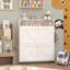 Armoire à chaussures en métal avec 2 tiroirs rabattables, range-chaussures mural, étagère à chaussures étroite et étroite pour le vestibule, blanc