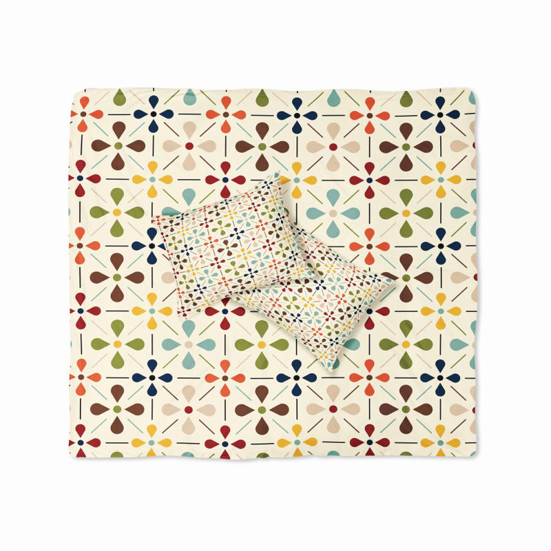  Ensemble de housse de couette Jacks, Housse de couette grand + 2 taies décoratives