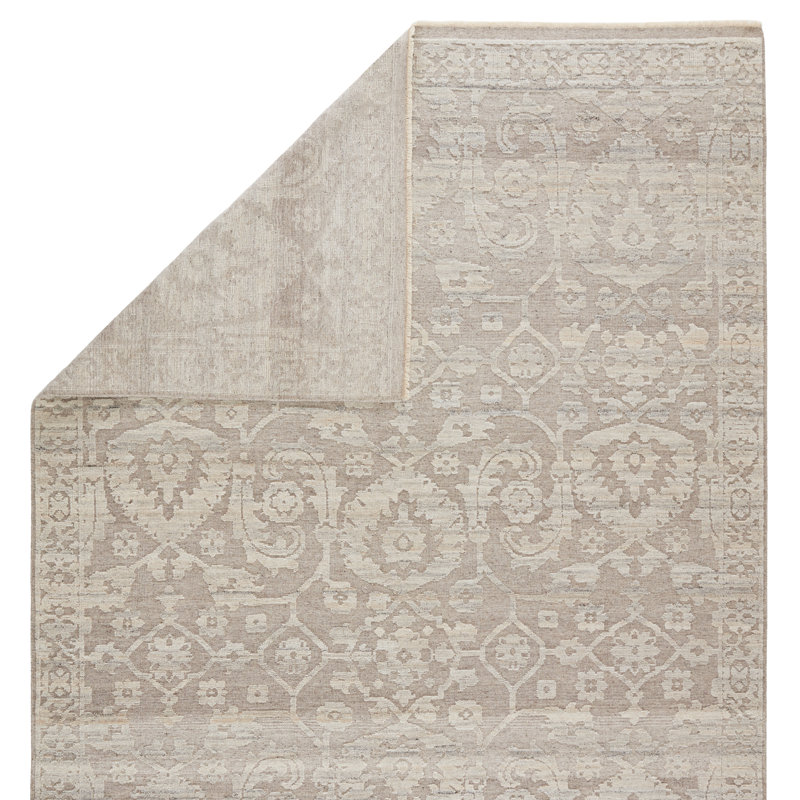 Collinston Oriental Area Rug in Taupe, Rectangle 10' x 14'