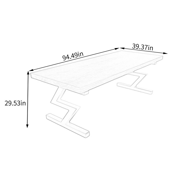 Amato, H 29,53 po x l 94,49 po x P 39,37 po