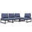 Versatile Weather-Resistant Sofa with Space-Saving Design for Relaxation