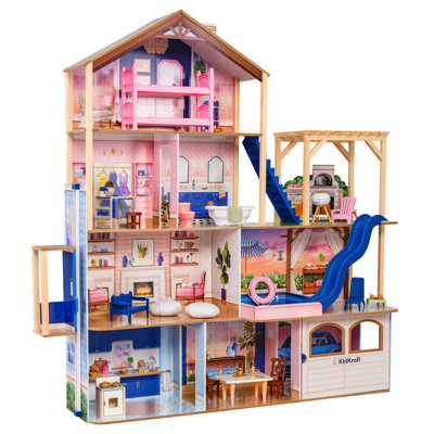Hamptons Mansion & Pool House Dollhouse