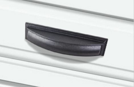 Annadale Cup/Bin Pull, 5 1/16″, Gun Metal