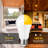 100-Watt A19  Non-Dimmable LED Light Bulb in Yellow (2000K) E26/Medium (Standard) Base