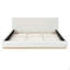 Elegant Upholstered Bed With Solid Wood Frame, King