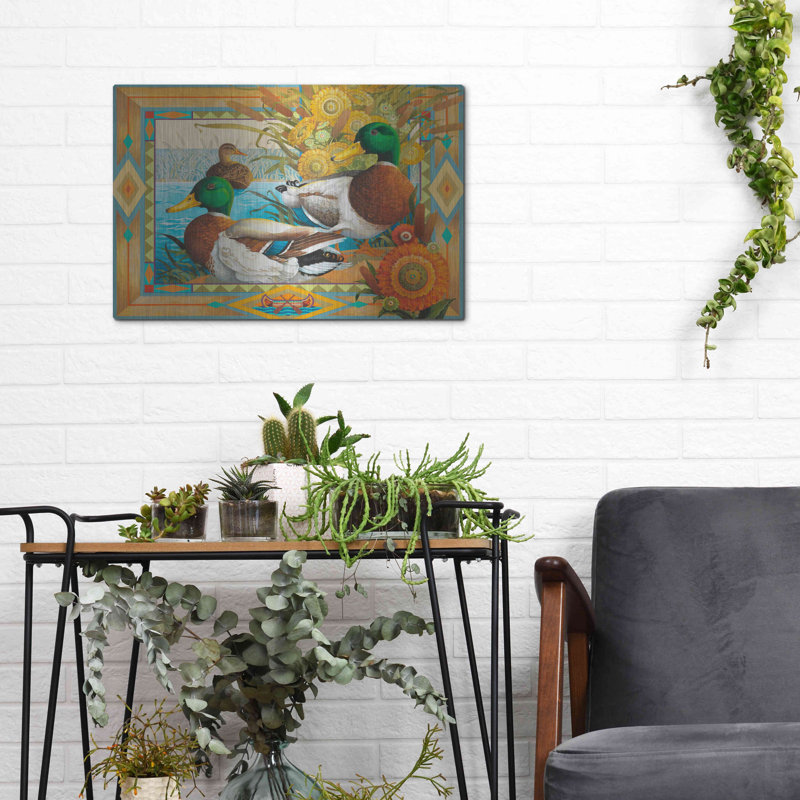 «Marshland Friends» par David Galchutt, art mural en métal, H 12 po x l 16 po