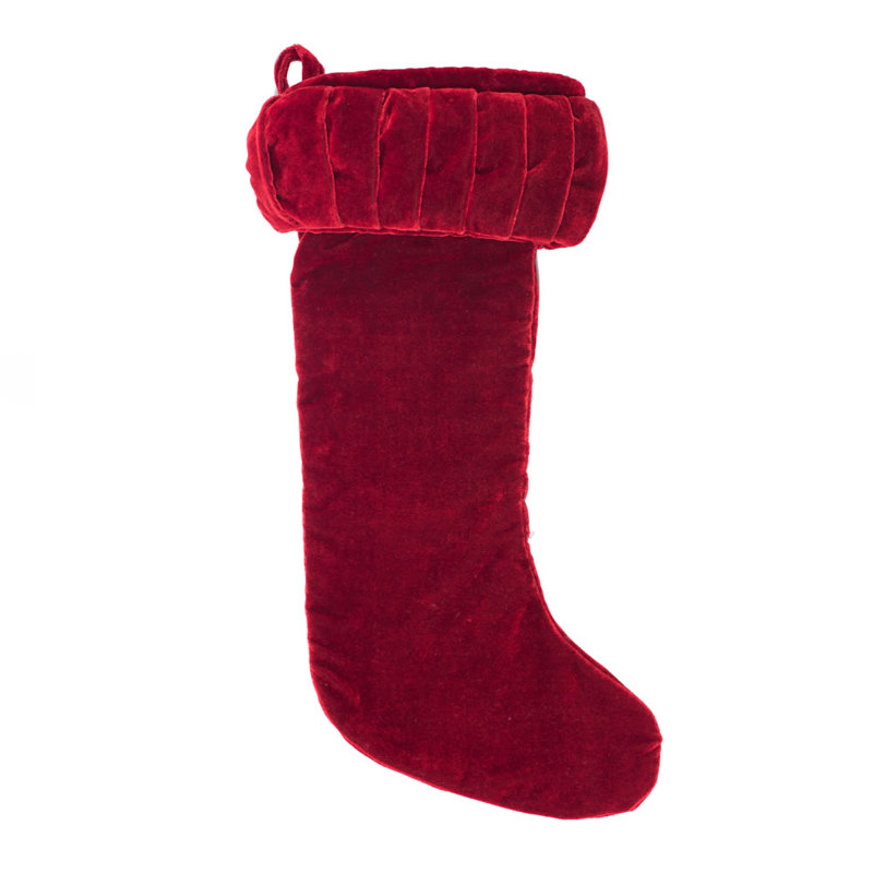 Plush Stocking, Red