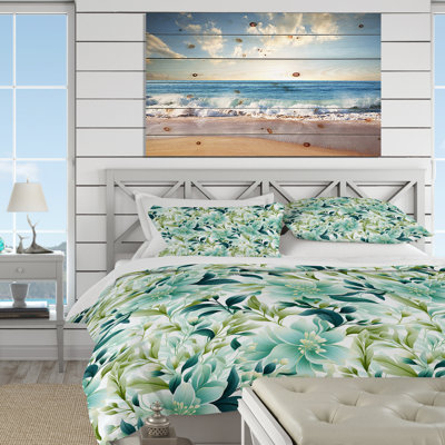 Oceanic Foliage Botanical Pattern V Floral Duvet Cover