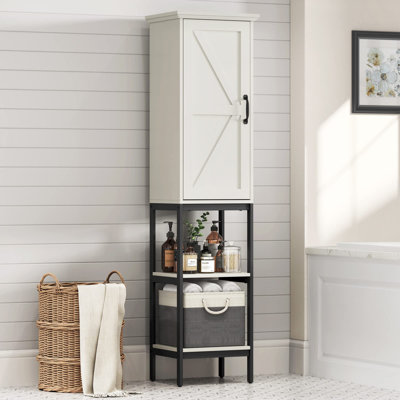 Jenniyah Freestanding Linen Cabinet