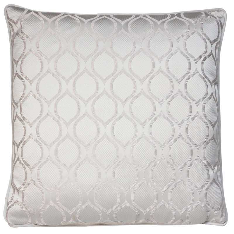 Geometric Cushion Cover, Sterling, 50cm x 50cm, Square