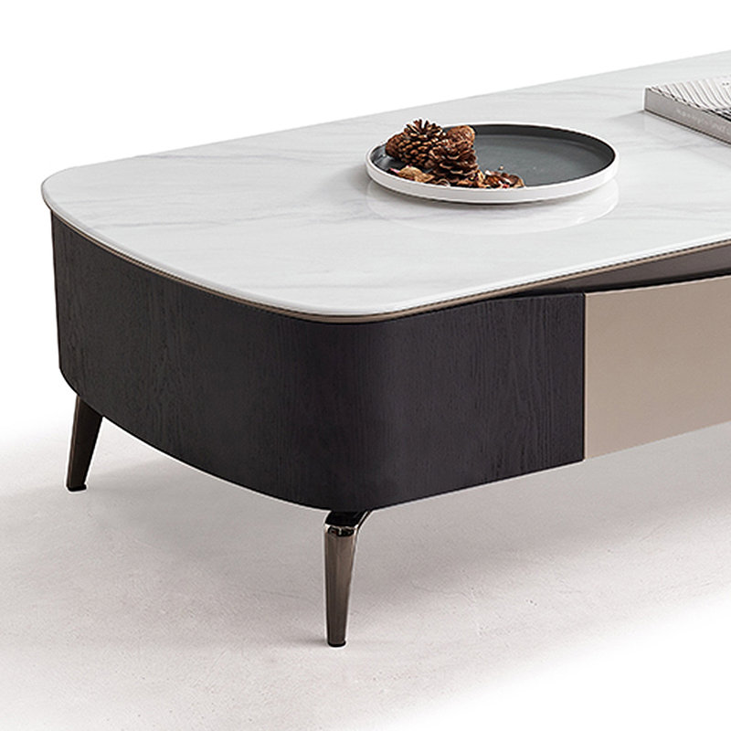 Table basse en pierre fumé