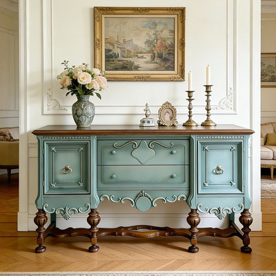 Console américaine de style rétro