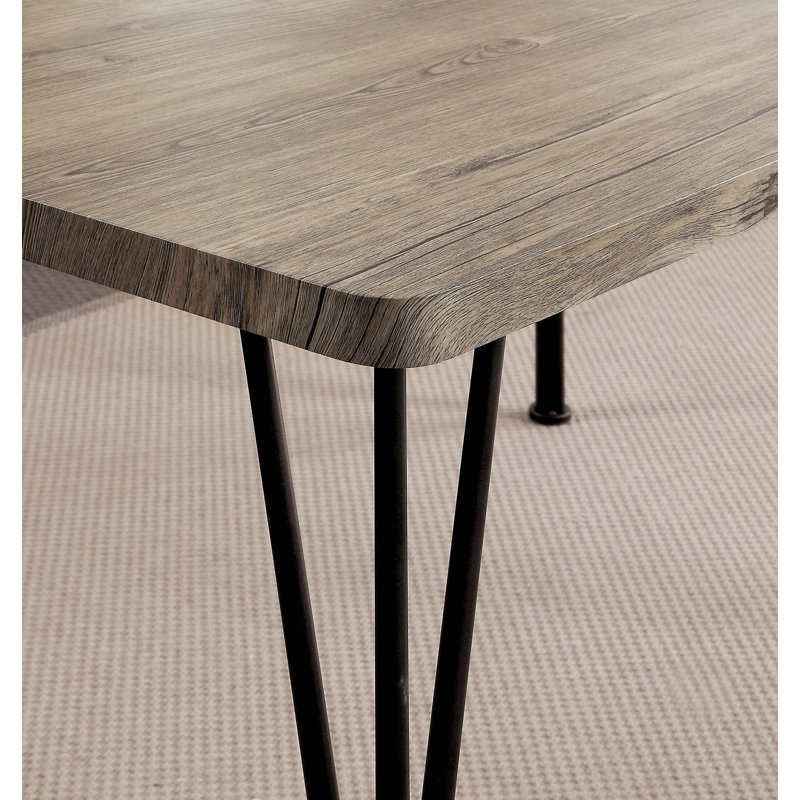 Abbeville 4 - Person Dining Set, Natural/Dark Bronze