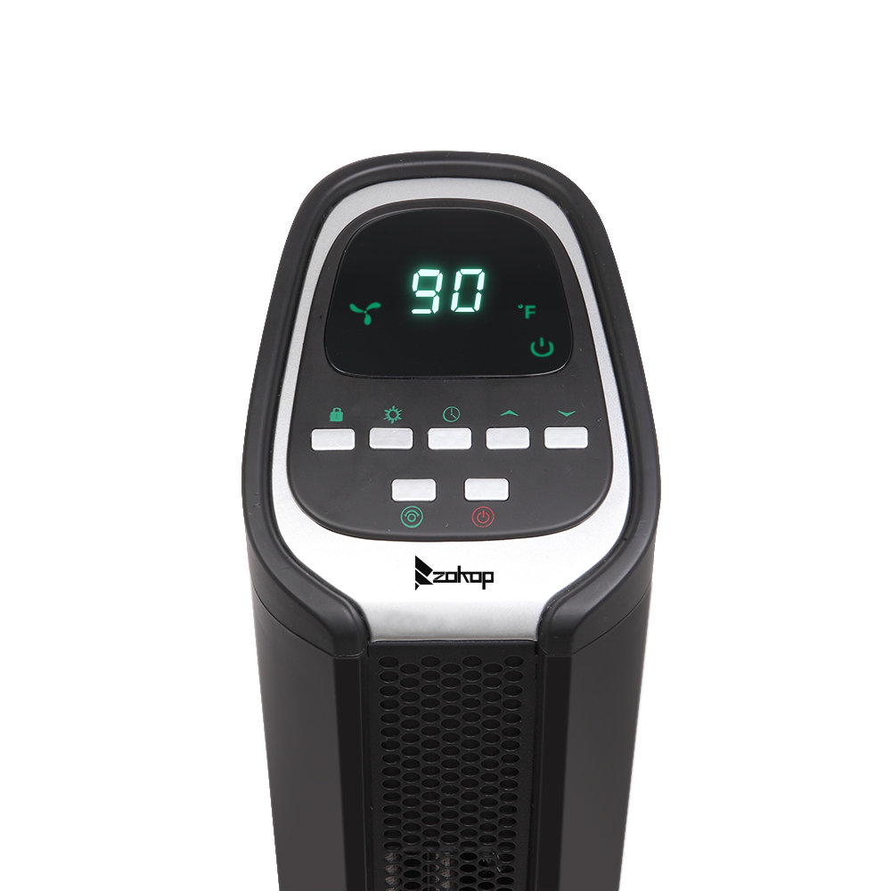 Zimtown 1500 Watt Watt 5118 BTU BTU Electric Tower Space Heater with  Adjustable Thermostat , Remote Included and with Digital Display u0026 Reviews  | Wayfair