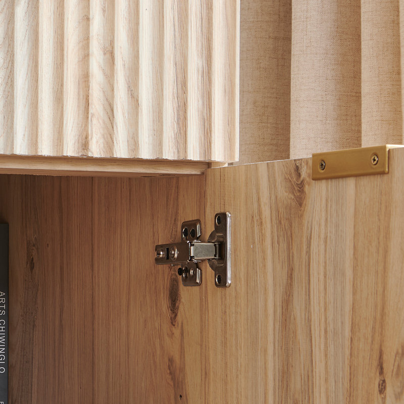 Bureau de direction cannelé l 60 po avec prise de courant et rangement, bureaux à domicile modernes avec tiroir et armoire