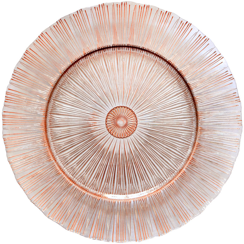 Glass Abstract Charger