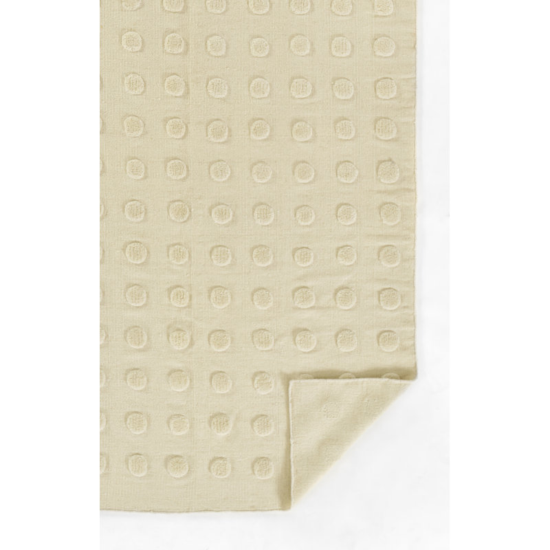 Wool Area Rug in Beige, Rectangle 8' x 10'