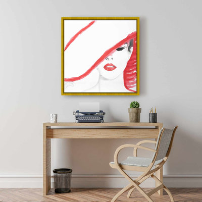 Fashion Art Canvas - Woman with Summer Hat | Home Decor