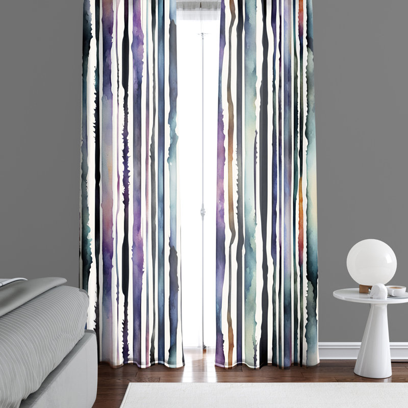 Paire de rideaux semi-transparents Essam, L 20 po x L 61 po