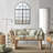 Black Arched Window Pane Mirror, Decorative Arch Window Mirror for Wall