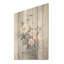 Sérénade rose de pivoines - Art sur bois de pin naturel-1936991307