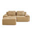 Canapé modulaire moderne en forme de L, tissu de velours côtelé à compression et sans assemblage-123043446