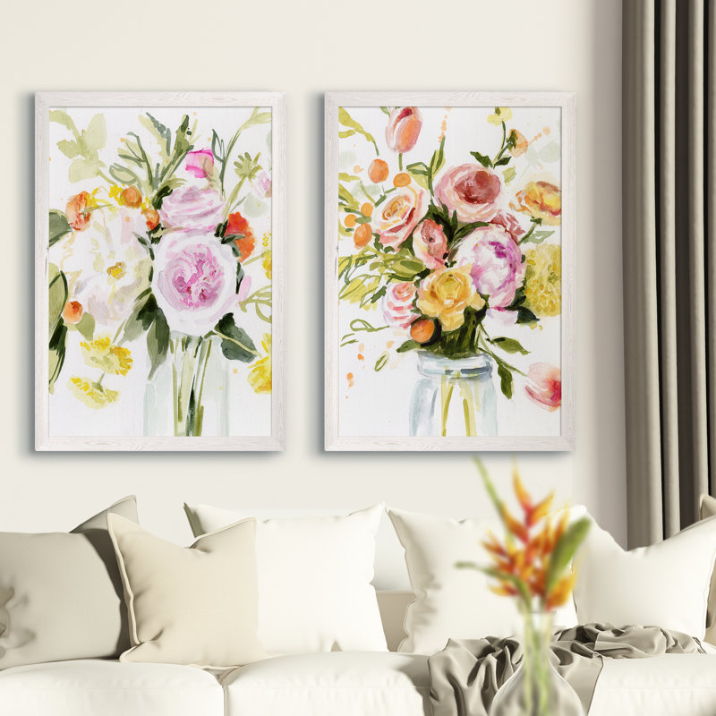 «Loose Arrangement I» par Vincent Van Gogh - ensemble de 2 reproductions d'art encadrées, H 24 po x l 18 po x P 1,25 po