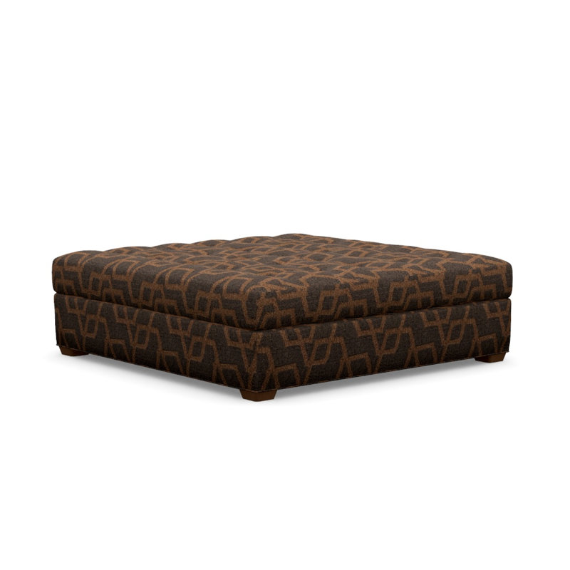 Baxter Square Ottoman, Walnut, Perky 855419