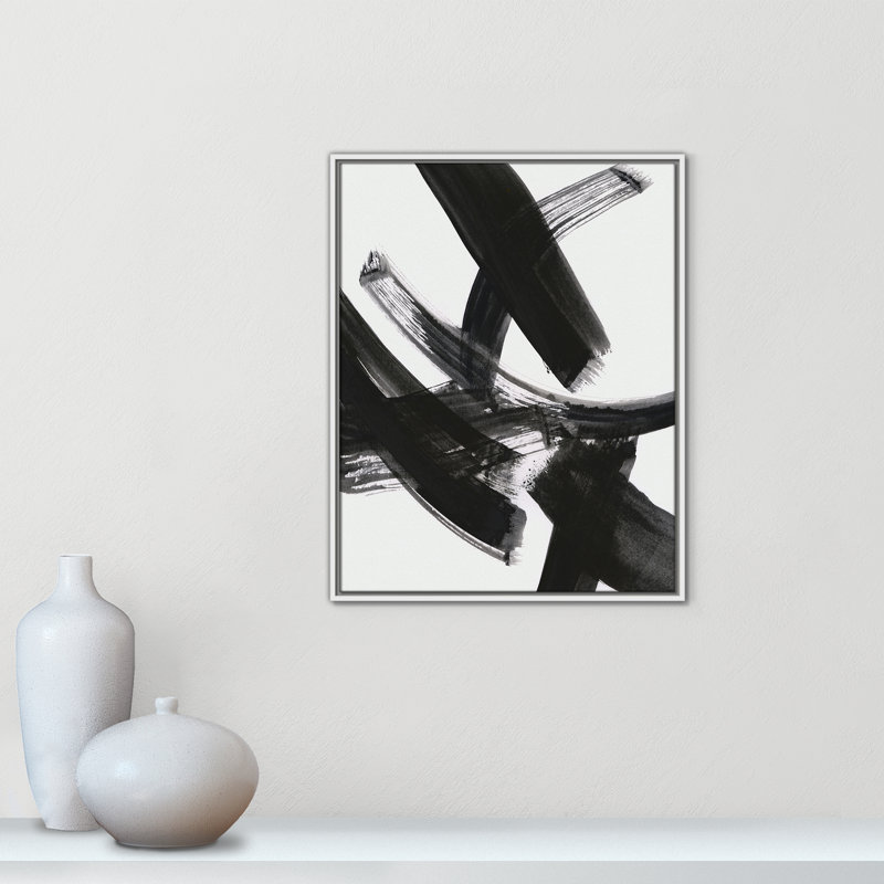 «Black Magic I Print» par Susan Jill, H 29,5 po x l 23,5 po x P 2 po, Blanc