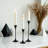 Elegant Candlestick Holders Set For Taper Candles, Decorative Centerpiece For Dining Table, Wedding, Christmas, And Housewarming-2000641155-2000641154