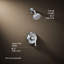 Ensemble de garniture de douche Buckley Rite-Temp, 1,75 gal / min-121887888-121887887