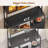 Bakers Rack With Power Outlet And Led Light 47.2'' Microwave Stand With Storage-1763833736