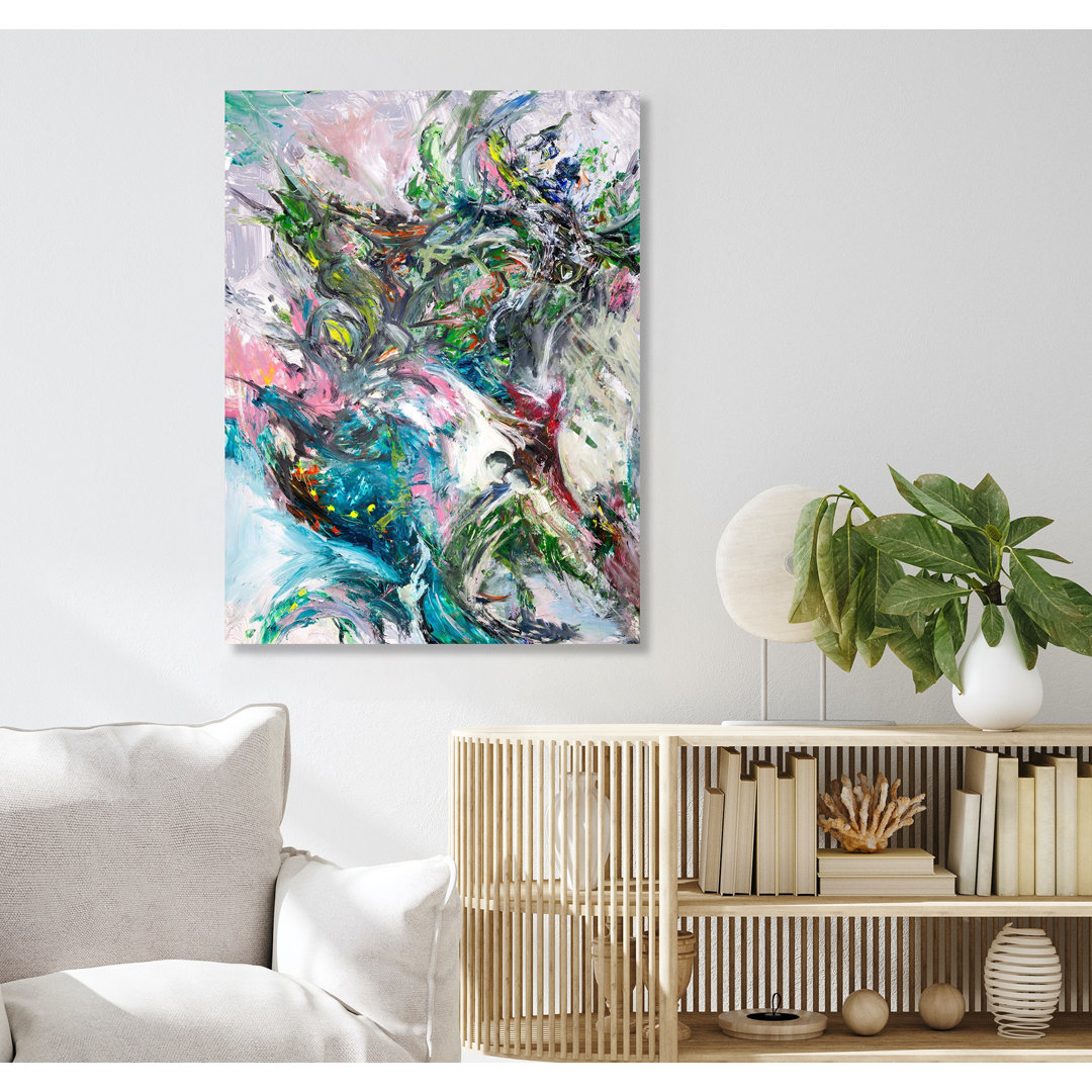 Aviary I - Artist Enhanced Canvas Print Latitude Run® 