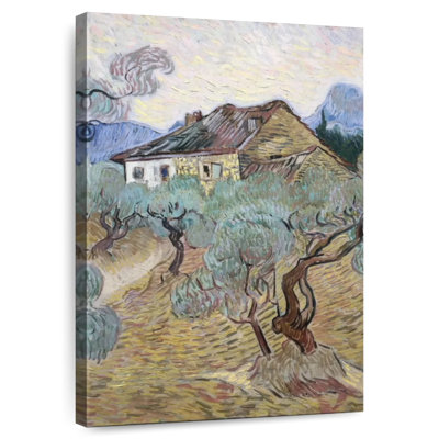 White Cottage Among Olive Trees