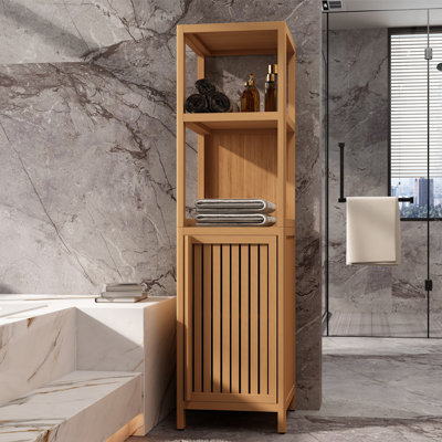 Olema 52 Kitchen Pantry, bamboo storage cabinet