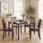 Slatted Back Dining Chair Solid Wood Side Chair-1581357228