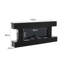 Brayden Studio 132cm W Black Electric Fireplace