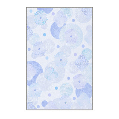 Stylish Woven Carpet, 100% Polyester, Pile Height: 0.3 in | Antibacterial & Non-Slip Underside, 3D Digital Printing | Machine Washable, Perfect for Home Décor, Living Room & Bedroom Use