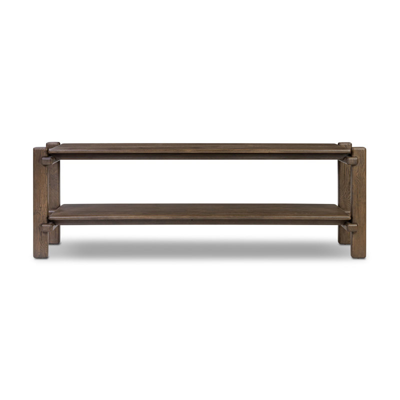Feride Console Table-Reclaimed French Oak, 29.5" H x 86.75" W x 22.5" D, Gray Reclaimed French Oak