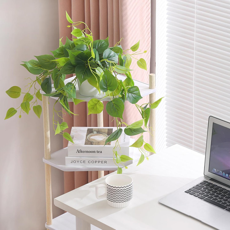 1 paquet de plantes artificielles en pot de verdure réaliste pour le bureau à domicile