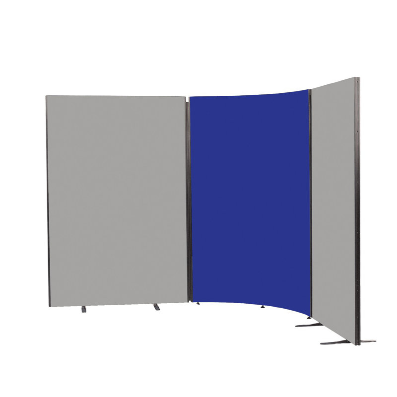 Wood Partition, 122.5cm H x 180cm W x 3cm D, Royal Blue
