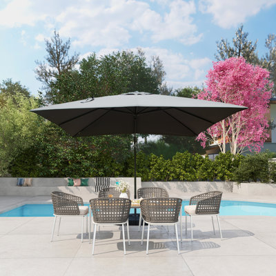 Parasol carré en porte-à-faux 106,3 po Hayasdan