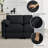 2-Seater Loveseat With Pillow Top Arms, Cloud Couch Deep Seat Corduroy Sofa-893424662