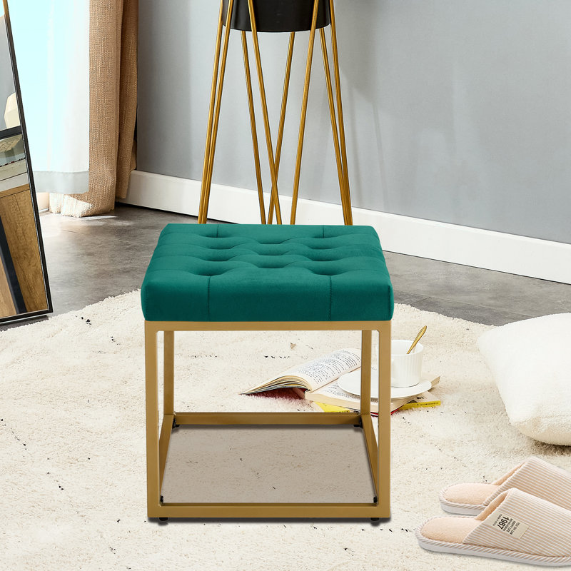 Repose-pieds Velvet, Velours vert foncé