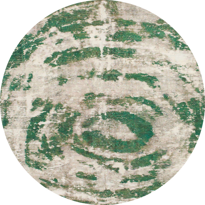 Tapis abstrait moderne 1240, Rond 7 pi