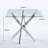Dining Table with cross metal leg