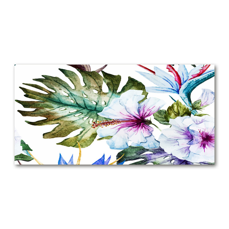 Hawaiian Flowers - Wrapped Canvas Print