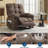 Living Room Chair w/ Massage and Heat - Electric Rocking Recliner w/Overstuffed Back, 2 Side Pockets & Remote-730414737