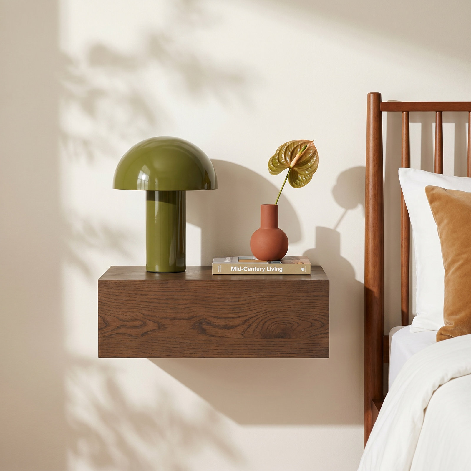 Arcuri Nightstand, Walnut